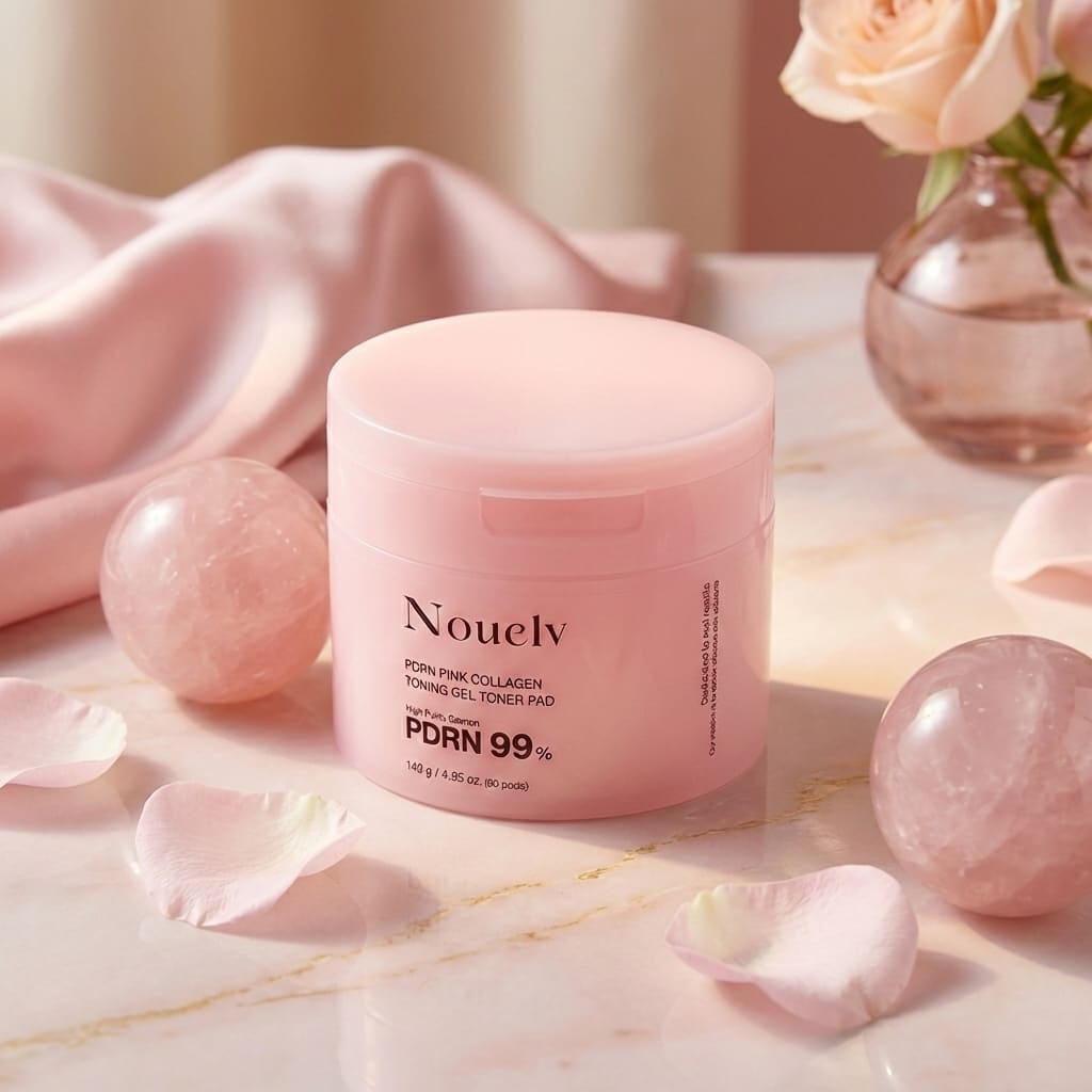 Nouelv Salmon DNA PDRN Pink Collagen Jelly Pads – Korean Wet Compress Toner Pads